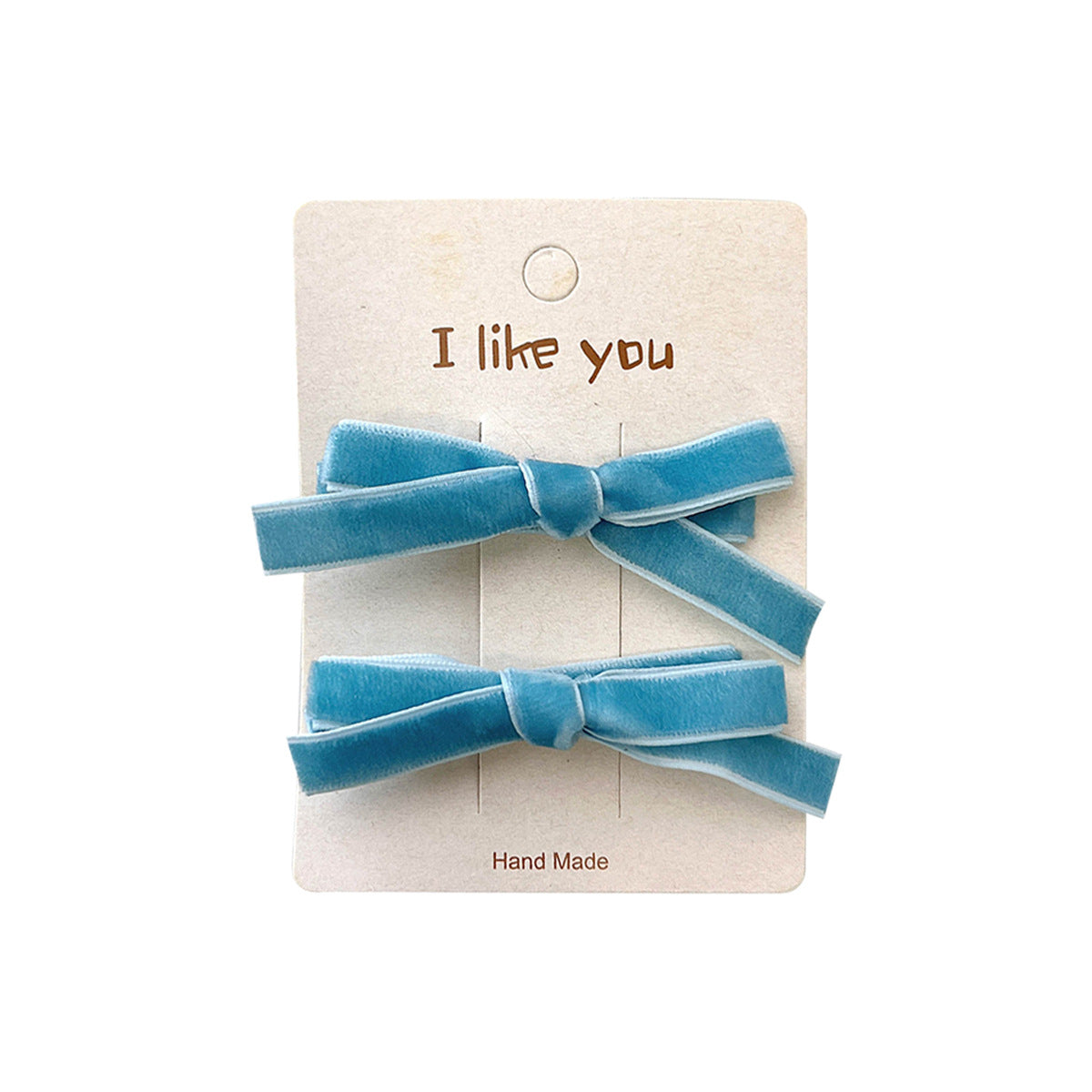 Simple Elegant Girl Velvet Bow Hair Clip Headdress
