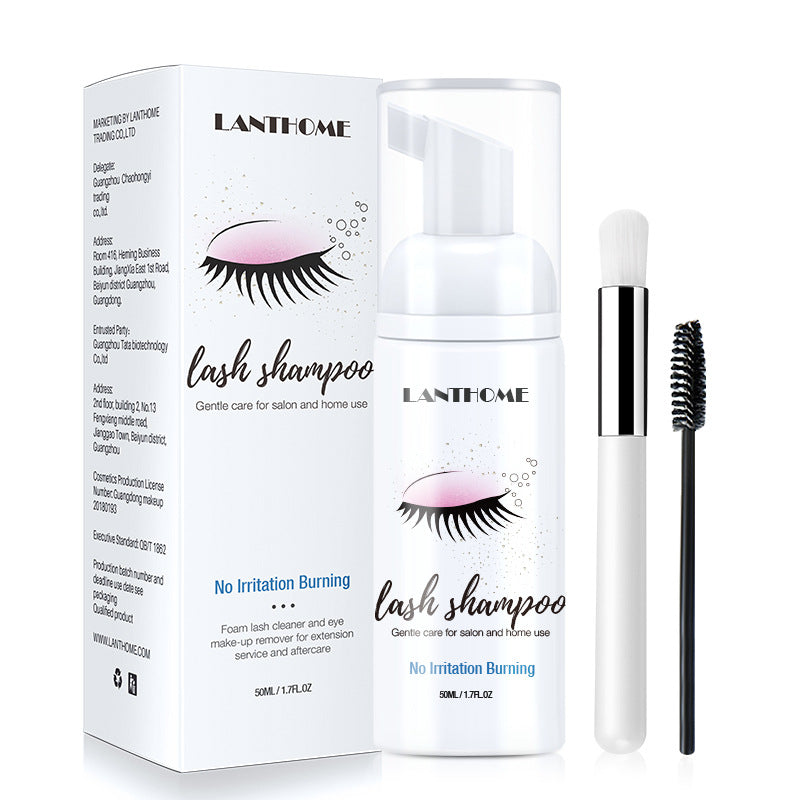 LantHome Eyelash shampoo gentle cleansing eyelash makeup remover