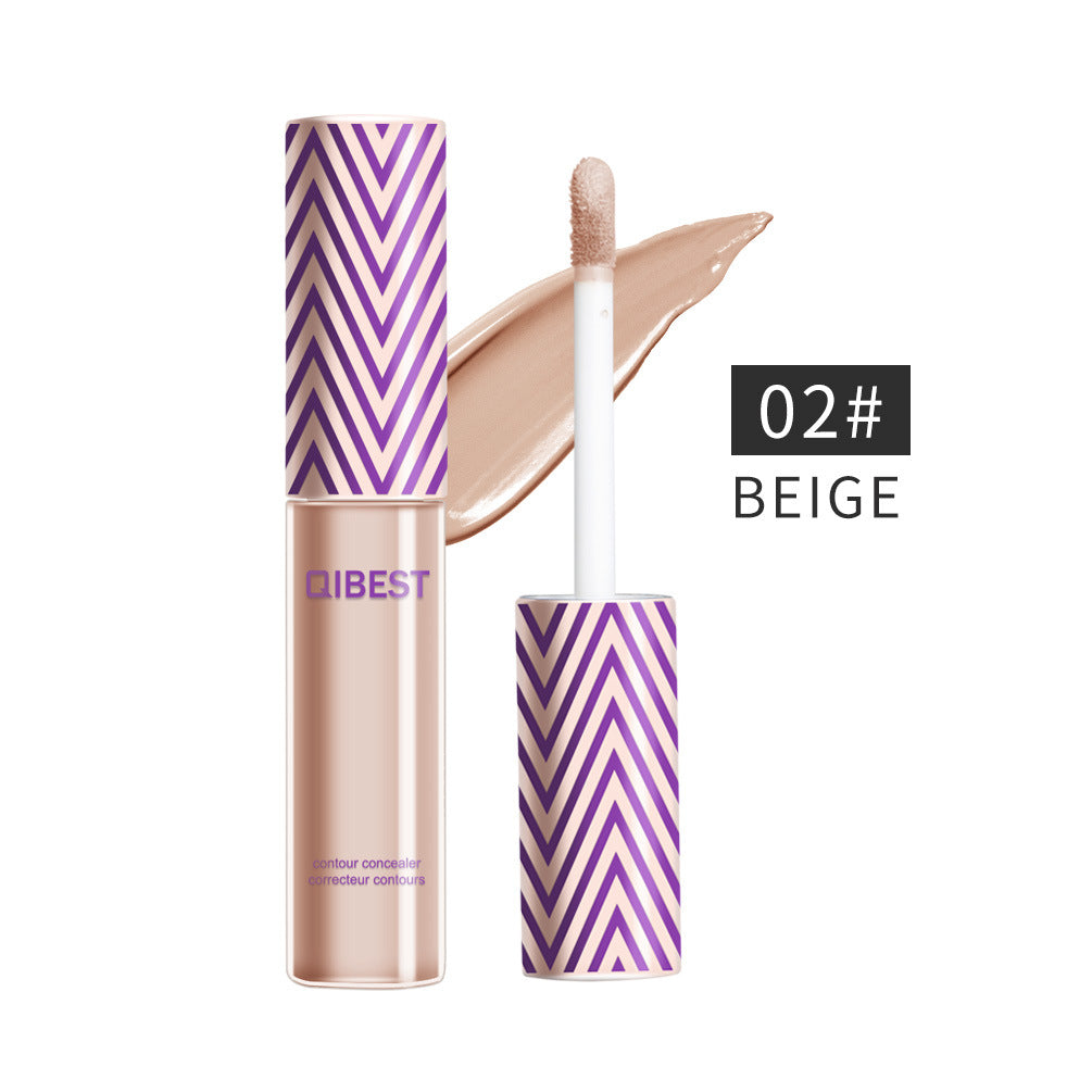 Qibest Full Cover 5 Colors Liquid Concealer Eye Dark Circles Cream Face Corrector