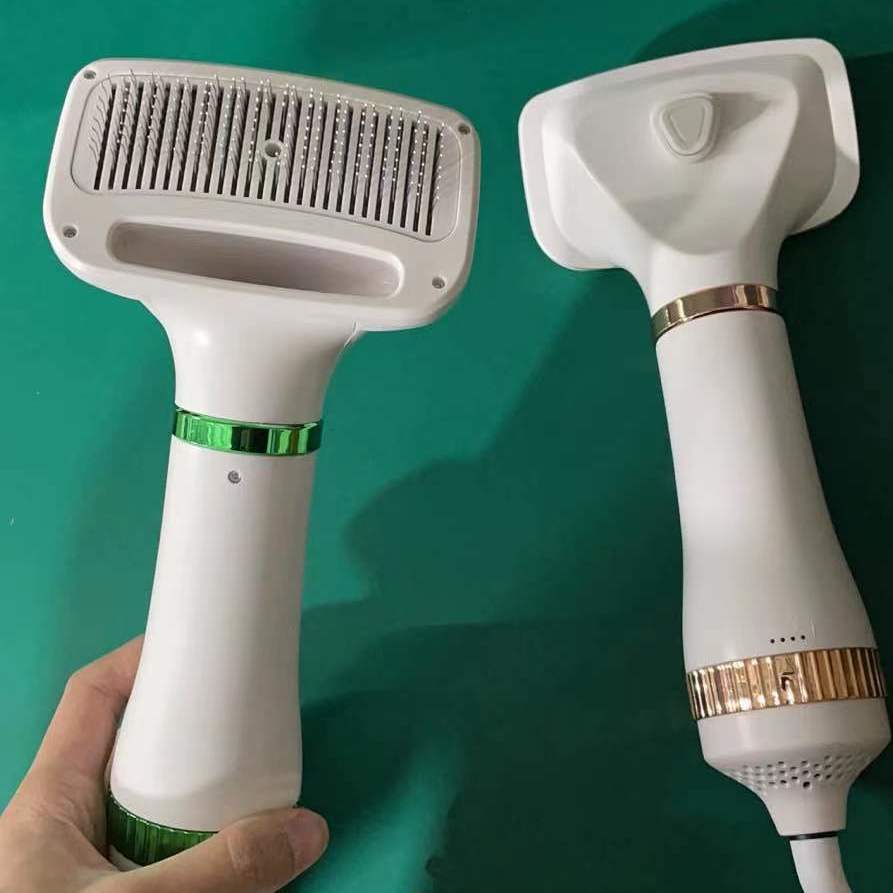 Pet Hair Dryer Dog Hair Blowing Artifact Hot Air Comb Dog Hair Pulling Integrated Hair Dryer Blowing Hair Comb Dog Supplies