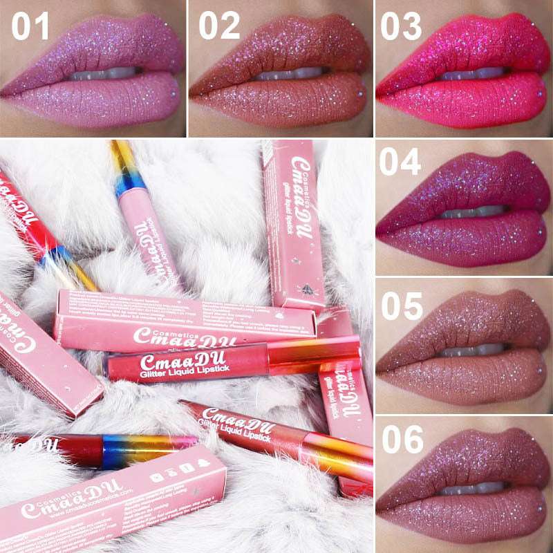 CmaaDu Symphony shiny matte metal lip gloss lipstick