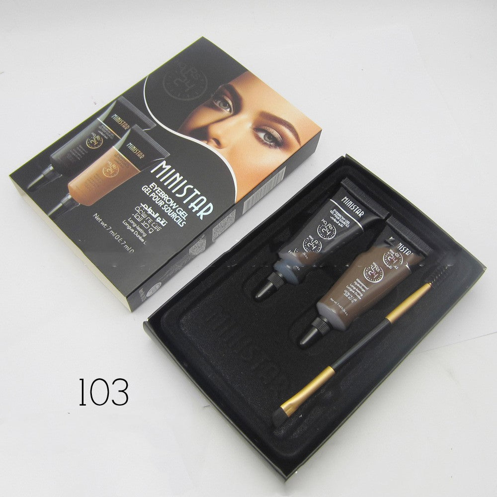 Ministar Two-color liquid eyebrow cream set