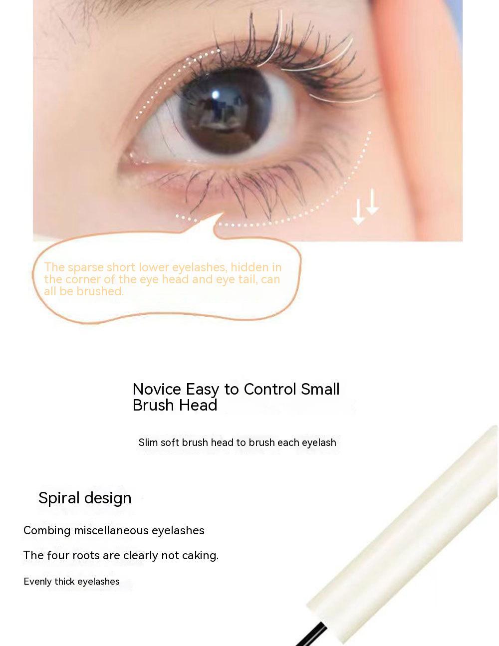 Flaring Slending Natural Base Waterproof Thick Not Smudge Mascara
