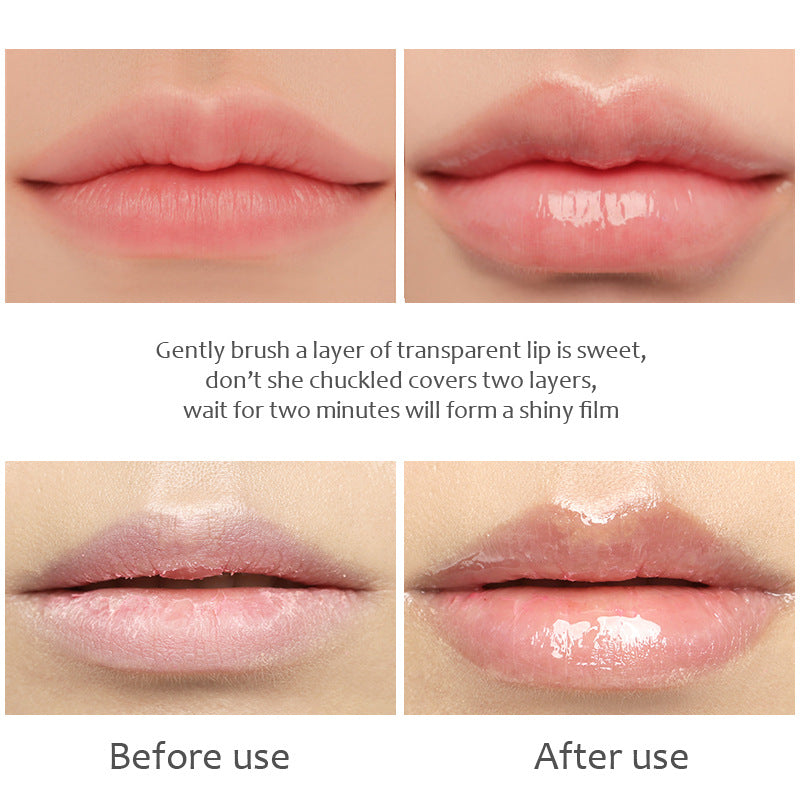 Kiss Beauty Transparent abundant lip oil moisturizes