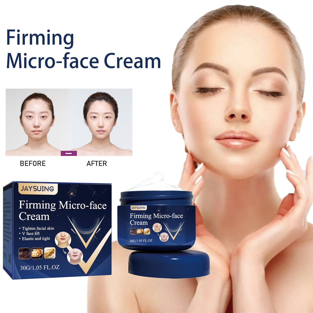 Jaysuing Contour Tightening Lifting Slack Massage Cream