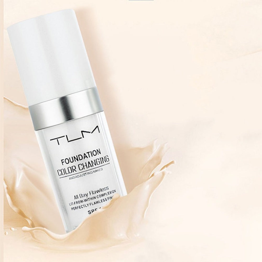 TLM Temperature Liquid Foundation Concealer Portable Natural Color  Makeup Foundation BB Concealer