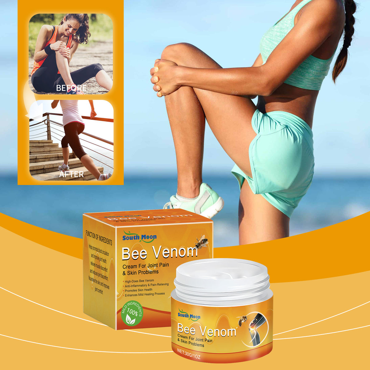 South Moon Discomfort Knee Lumbar Shoulder Neck Cream