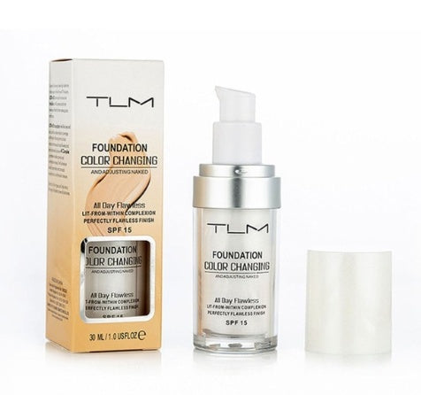 TLM Temperature Liquid Foundation Concealer Portable Natural Color  Makeup Foundation BB Concealer