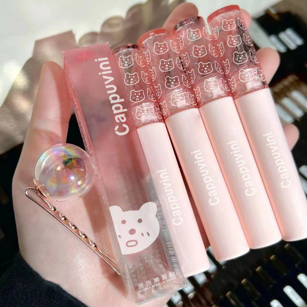 Cappuvini Bubble Lip Glaze Mirror Water Light Glass Lip Glaze Female