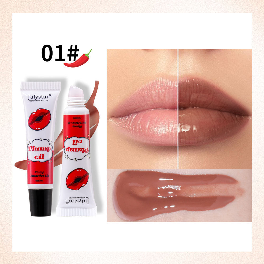 Julystar Lip Oil Mirror Moisturizing Full Lips Long Lasting Waterproof