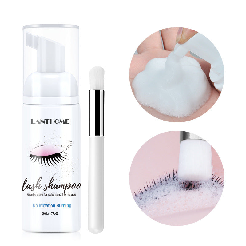 LantHome Eyelash shampoo gentle cleansing eyelash makeup remover