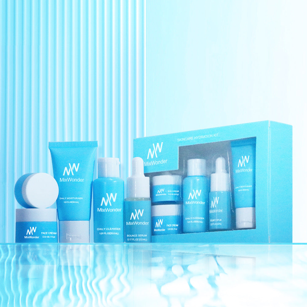 MixWOnder Five-piece Moisturizing Cleansing Tonic Lotion Cream Eyes Lotion Travel Pack