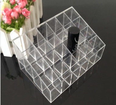 Lipstick rack 24 compartment storage Suitable for lipstick, eyebrow pencil, eyelash pen and other cosmetic storage and merchandise display