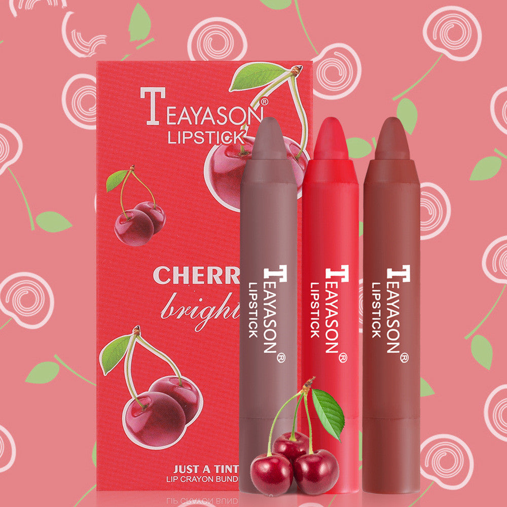Teayason Makeup Crayon Lipstick 3-Pack Small Set
