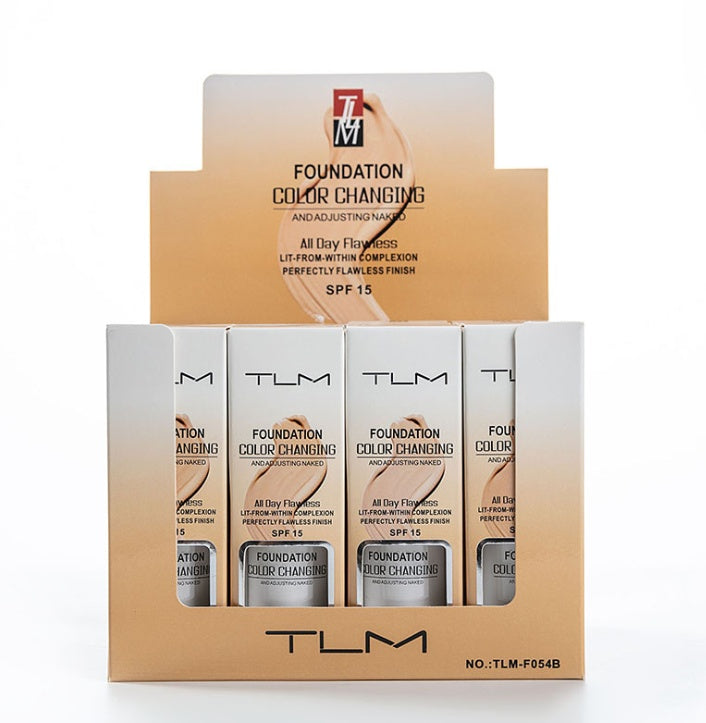 TLM Temperature Liquid Foundation Concealer Portable Natural Color Makeup Foundation BB Concealer
