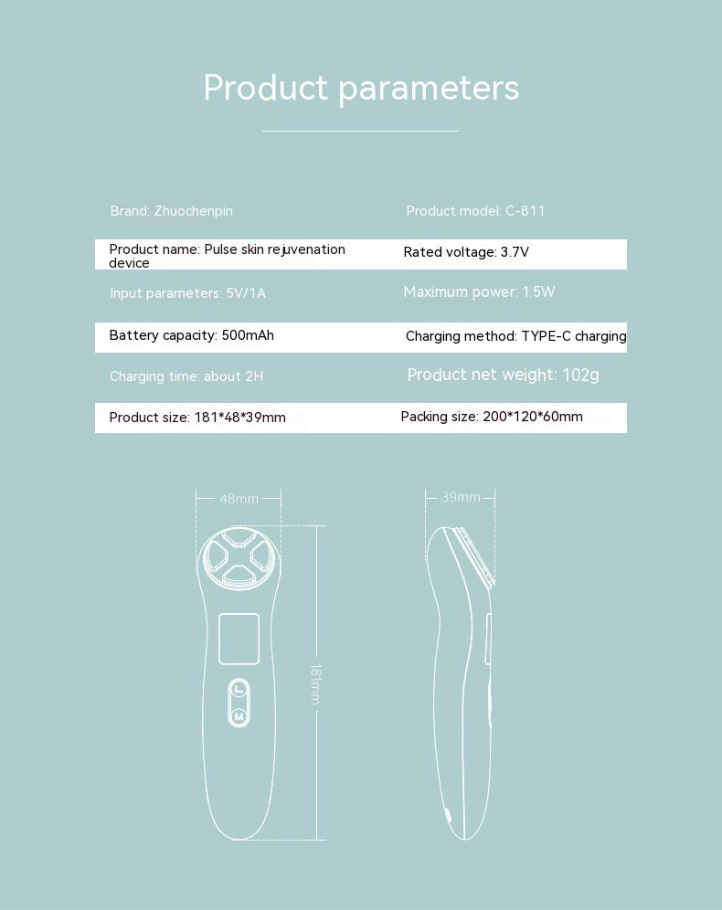 RF Micro-current Lifting Light Pattern Beauty Instrument