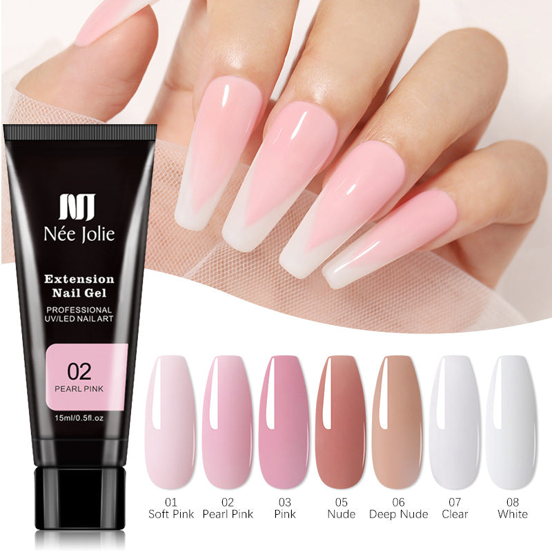 Nee Jolie Nail Extension Glue 15ml Paperless Crystal Gel UV