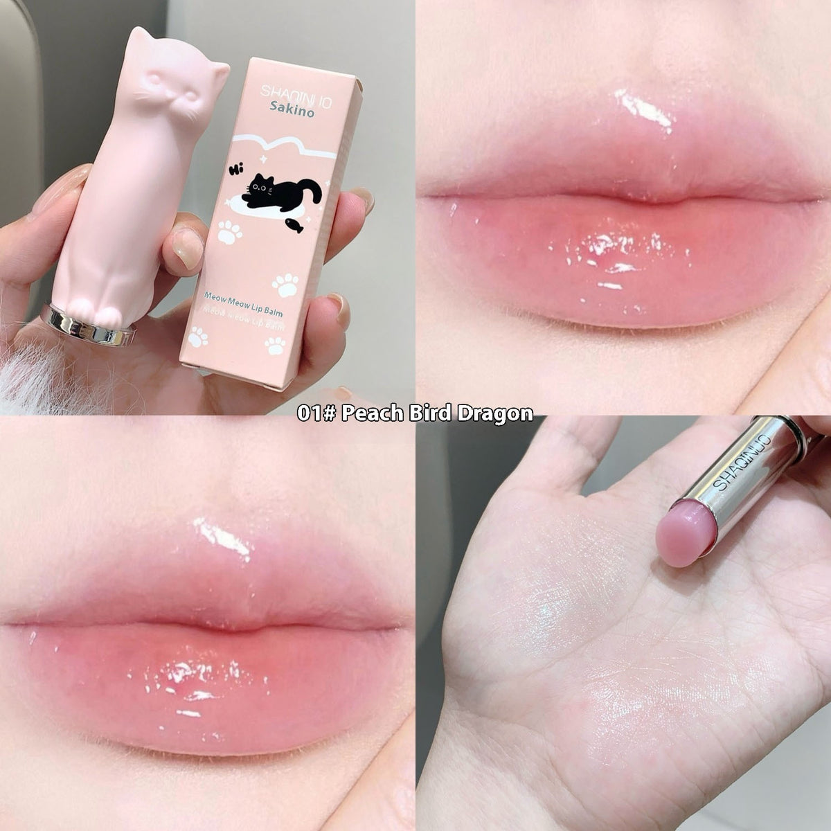Shaqinuo Meow Meow Moisturizing Colored Lipstick Anti-chapping Fade Lip Lines