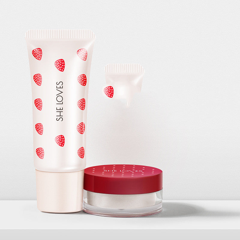 She Loves Beauty Makeup Box Set Makeup Loose Powder Finishing Setting Powder Makeup Cream Long-Lasting Brighten Invisible Cream Concealer