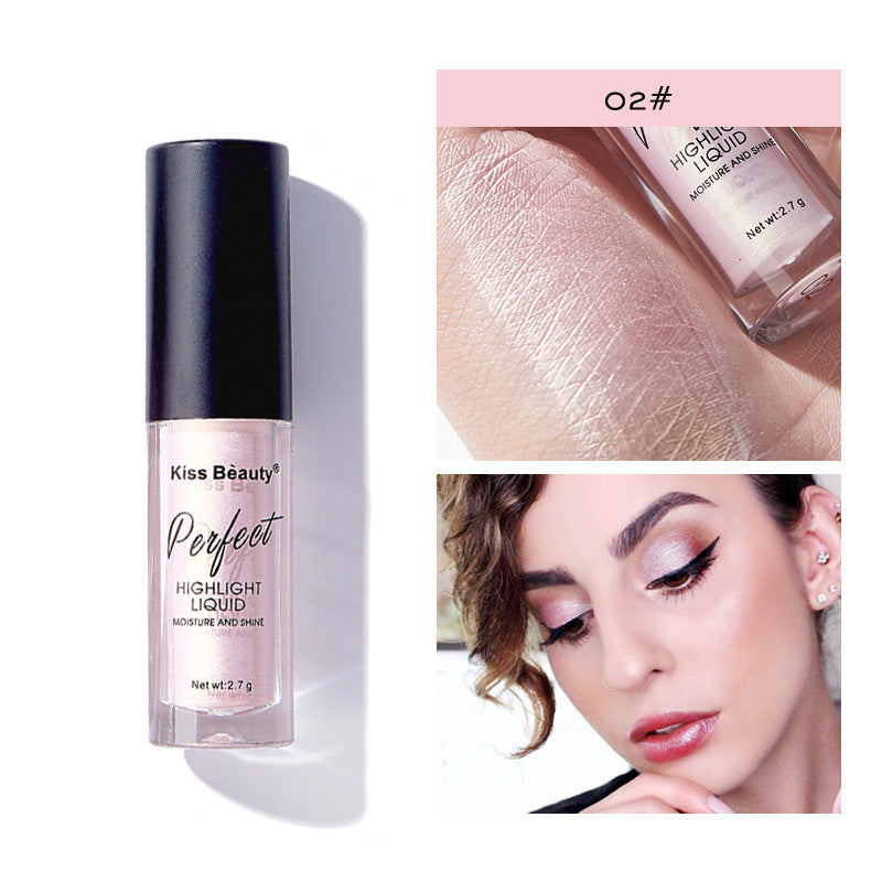 Kiss Beauty High Gloss Lying Silkworm Brightening Liquid Foundation Concealer For A Long Time