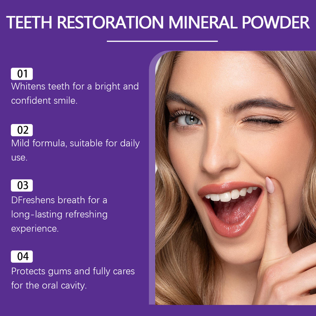Oralhoe Purple Beauty Toothpowder Mild Cleaning Protection