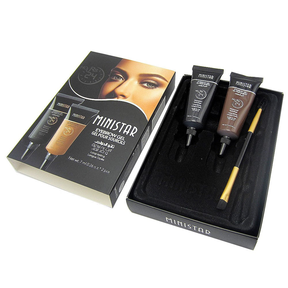 Ministar Two-color liquid eyebrow cream set