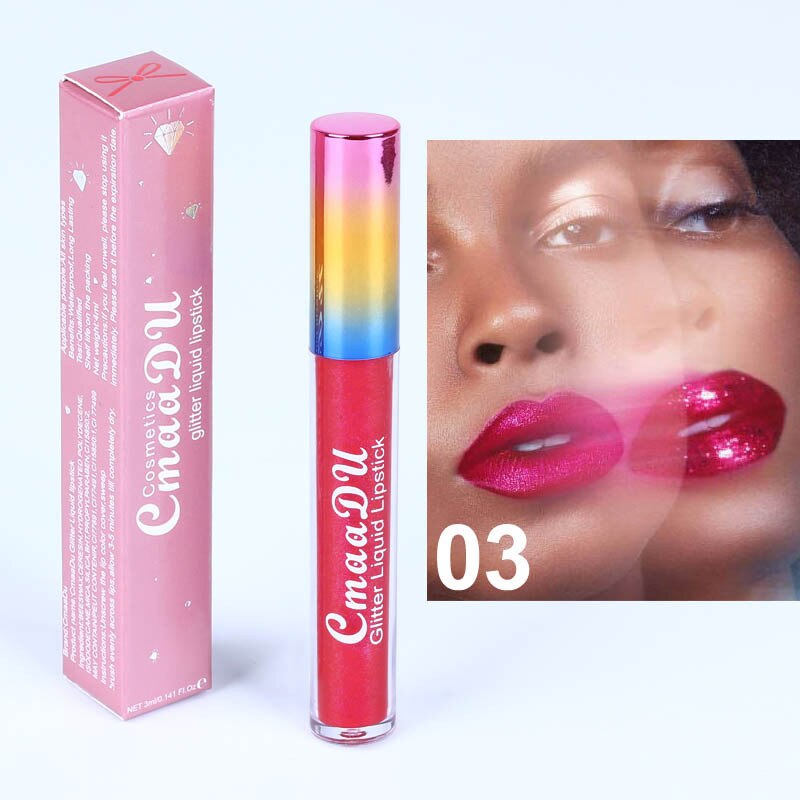CmaaDu Symphony shiny matte metal lip gloss lipstick