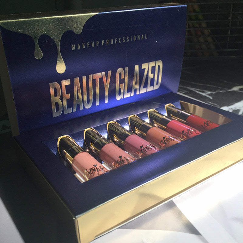 Kissing Beauty glazed 6 lipstick set