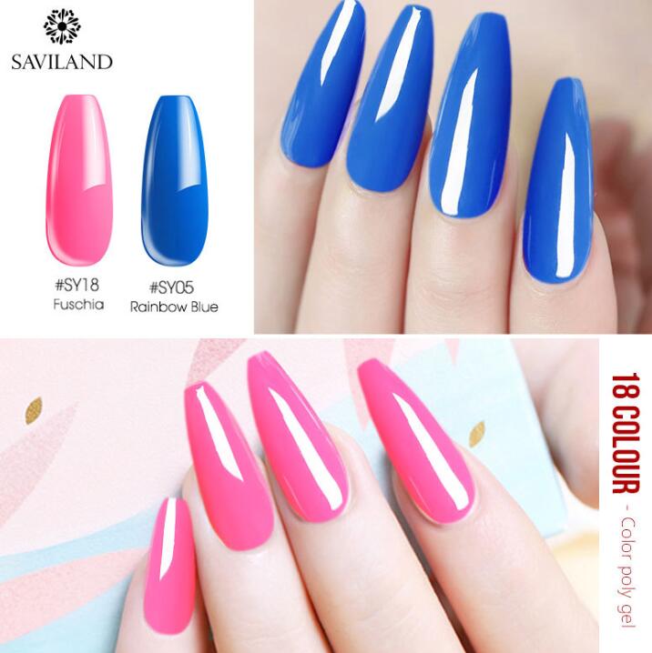 Saviland 15g nail colored crystal extension glue
