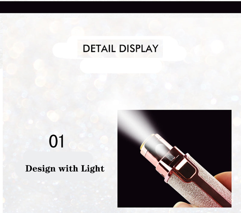 Gypsophila New Lipstick Shape Ladies Electric Shaver Automatic Eyebrow Trimming  Artifact