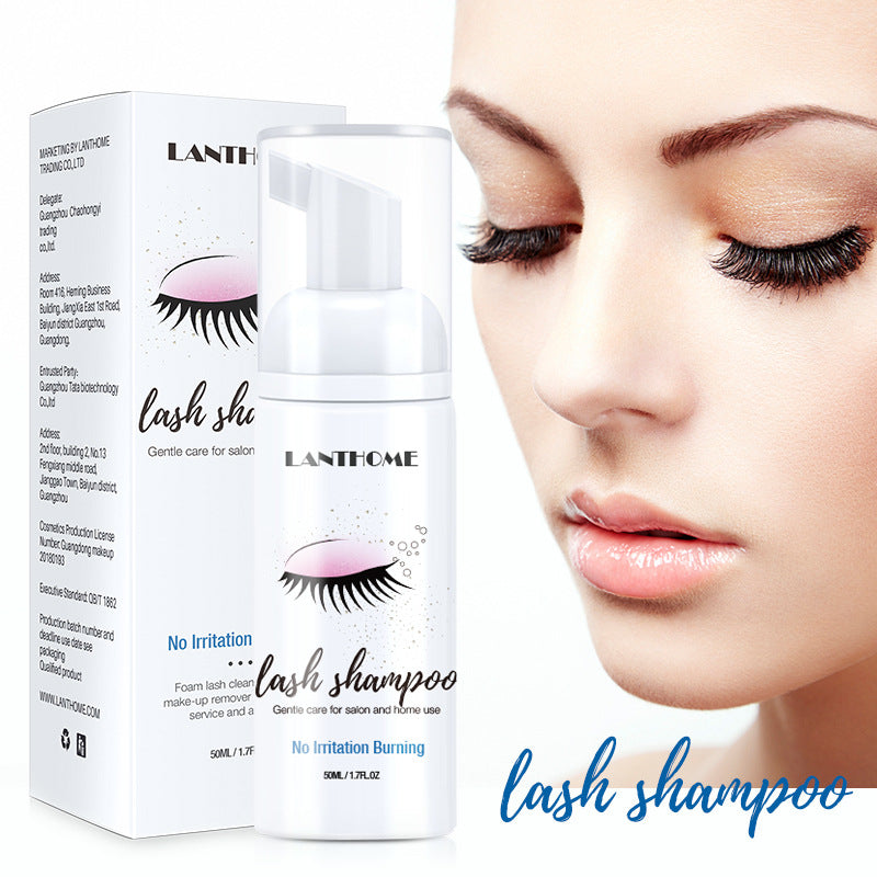LantHome Eyelash shampoo gentle cleansing eyelash makeup remover