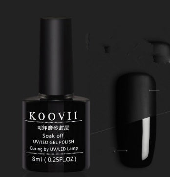KOOVII only frosted seal, nail polish, matte, fog, phototherapy, glue, top oil, matte, retro transparent nail polish.