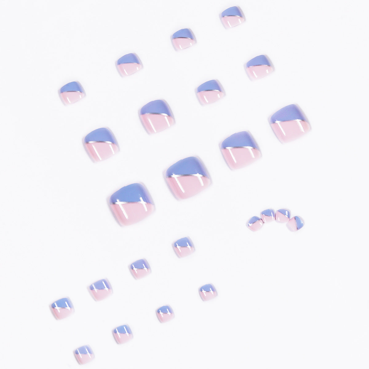 French Wear Nail Finished Nail Beauty Toenail Patch Removable