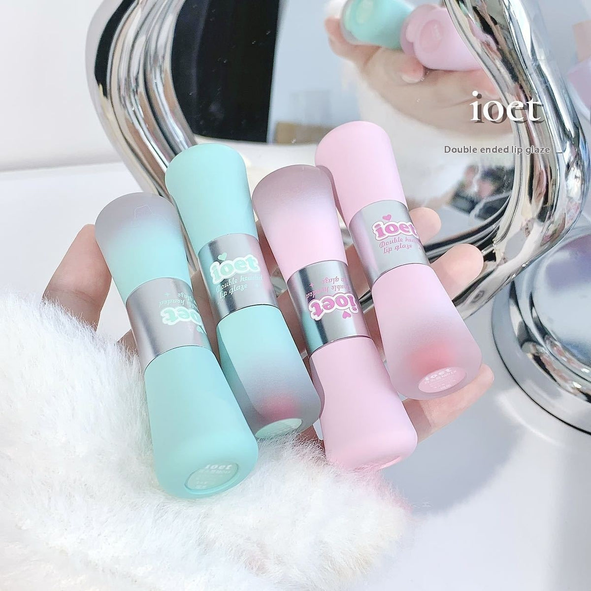 Ioet Double-headed Lip Lacquer Matte Finish Water Light Lipstick