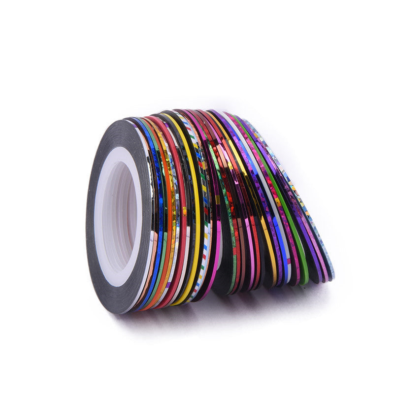 Nail Gold and Silver Thread Nail ting Thread Extra Fine Laser Beam