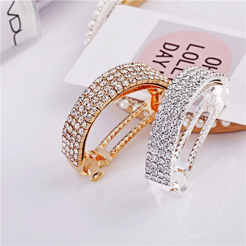 Korean New Women's Water Drill Horsetail Clip