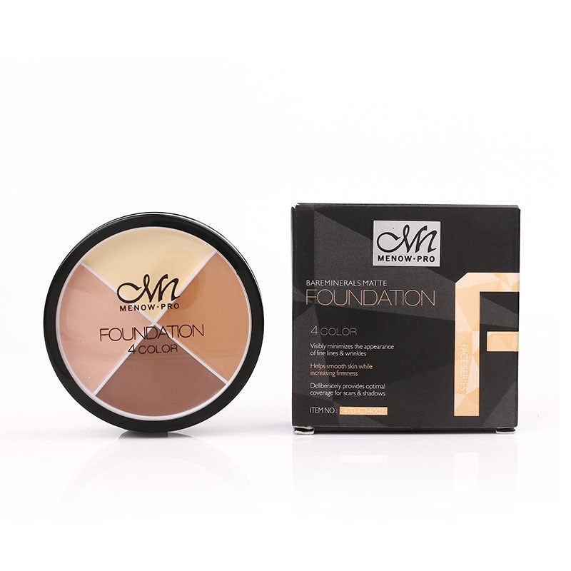 Menow-pro Nuo Foundation Cream Four-Color Concealer Toning Cosmetics
