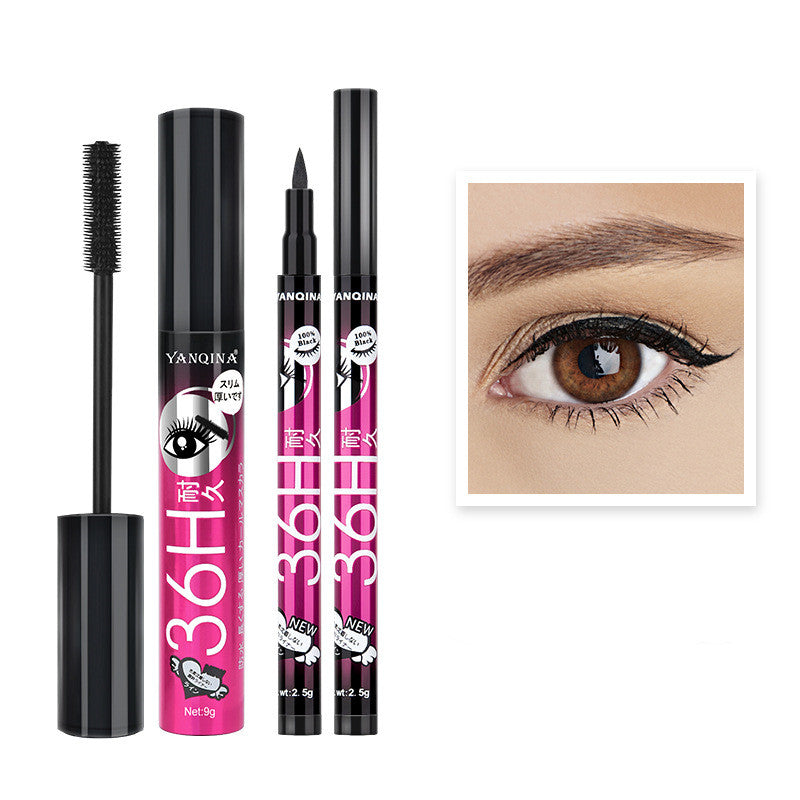 Yanqina Eyeliner and Mascara Combo 2 Makeup Set