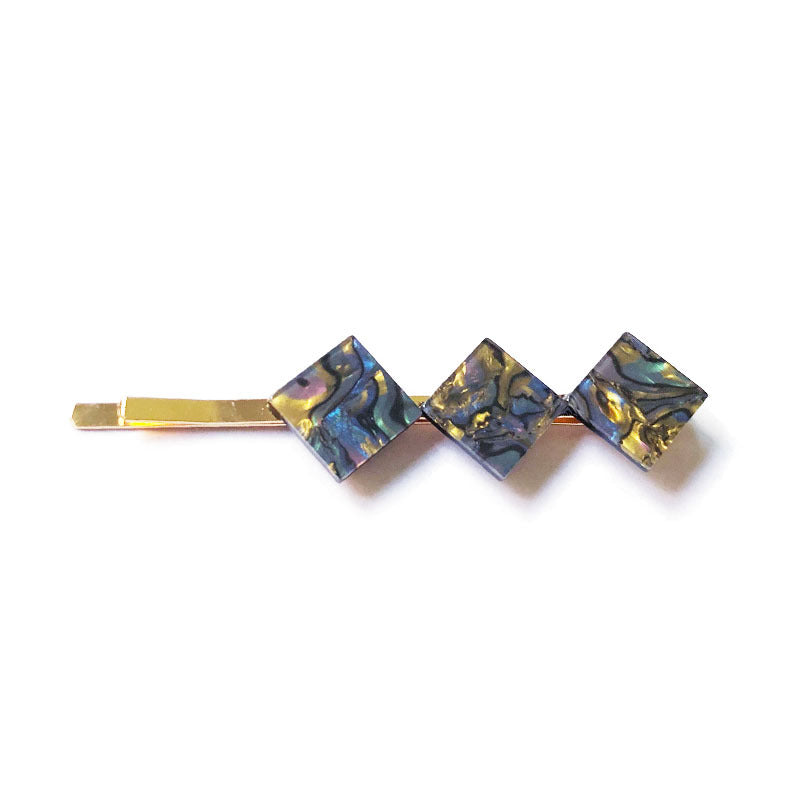 Colorful Texture Starry Sky Hairpin Set