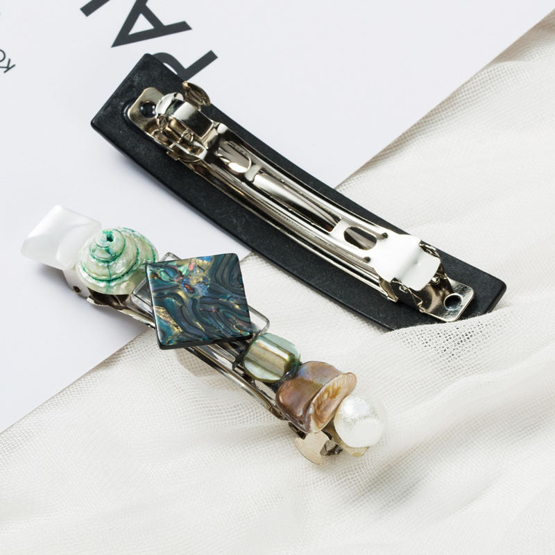 Colorful Texture Starry Sky Hairpin Set