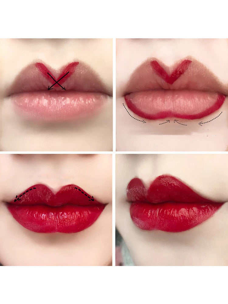 RouRou Female Retractable Lip Brush Portable Lipstick Lip Balm Lip Glaze