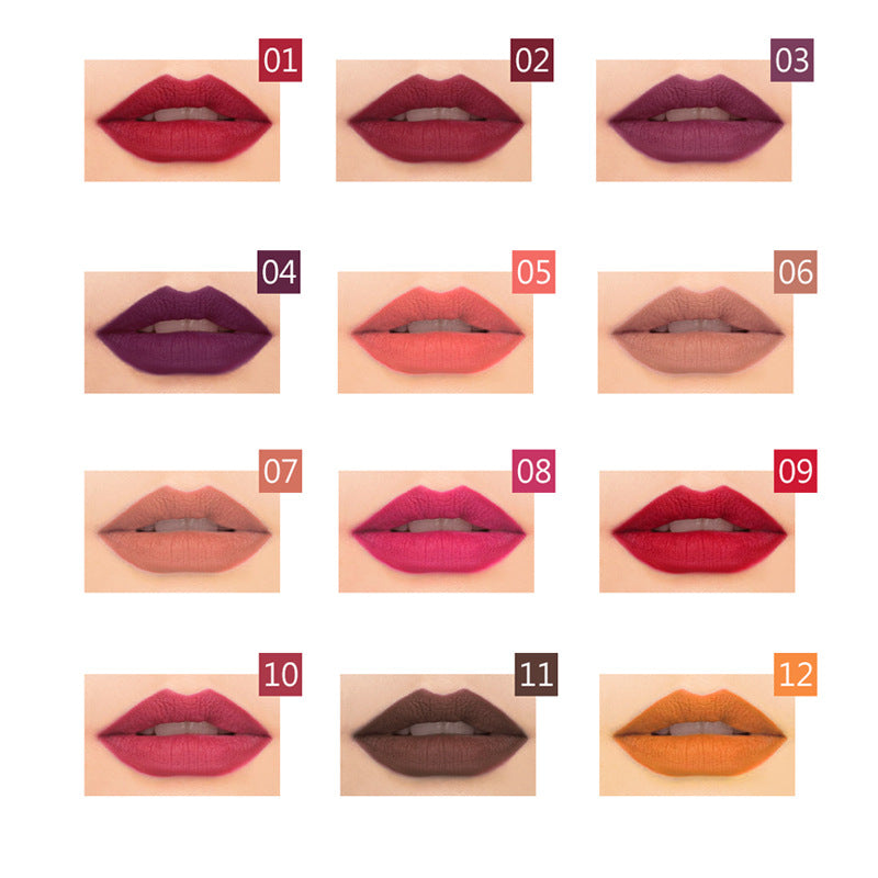 Pudaier Waterproof Non-marking Matte Velvet Lipstick Pen