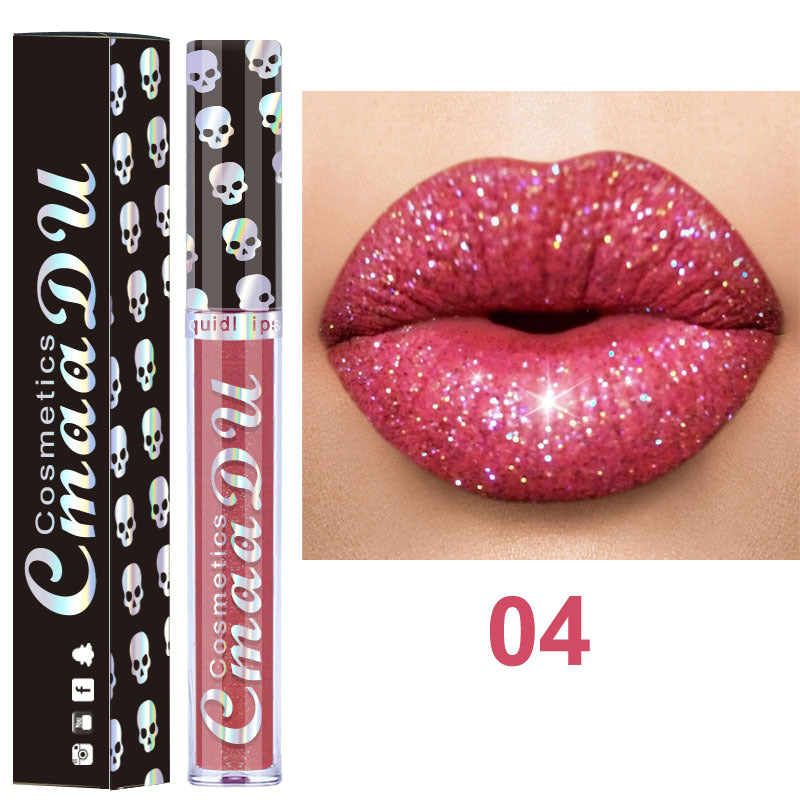 CmaaDu Diamond Symphony Lip Gloss Shiny Metallic Lip Gloss Lipstick