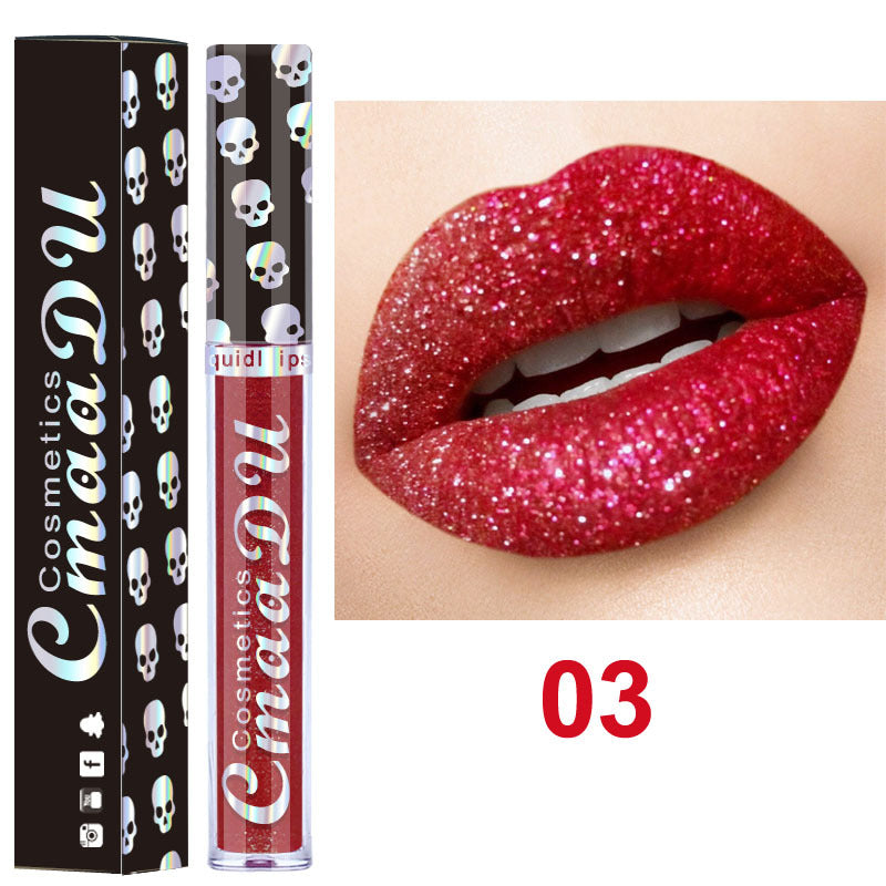 CmaaDu Diamond Symphony Lip Gloss Shiny Metallic Lip Gloss Lipstick
