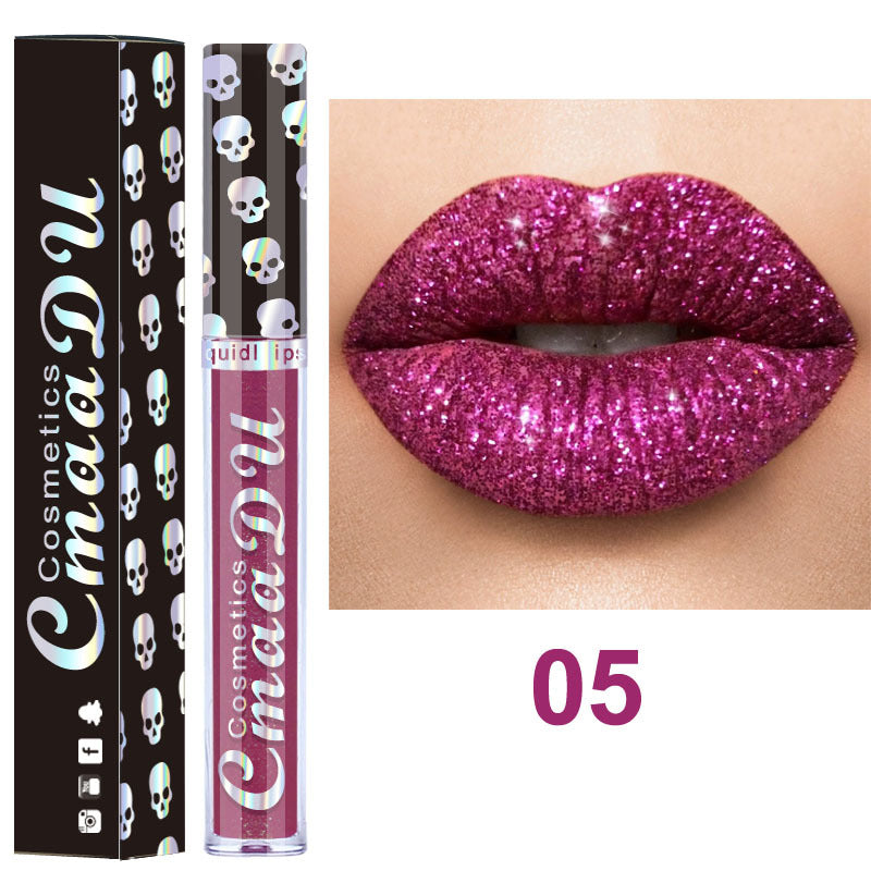 CmaaDu Diamond Symphony Lip Gloss Shiny Metallic Lip Gloss Lipstick