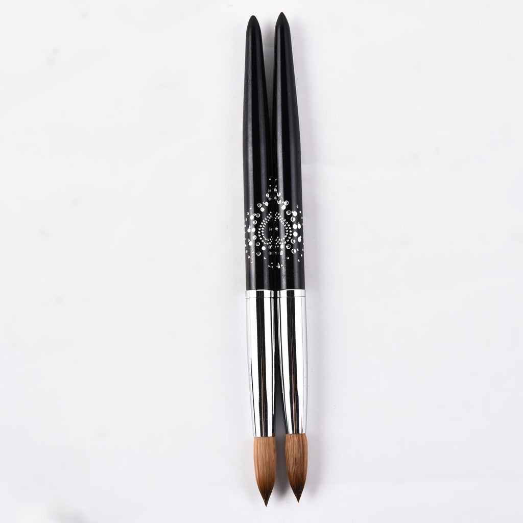 Multi-Specification Mink Hair Manicure Brush Flat Head Nail Polish Glue ted Phototherapy Pen