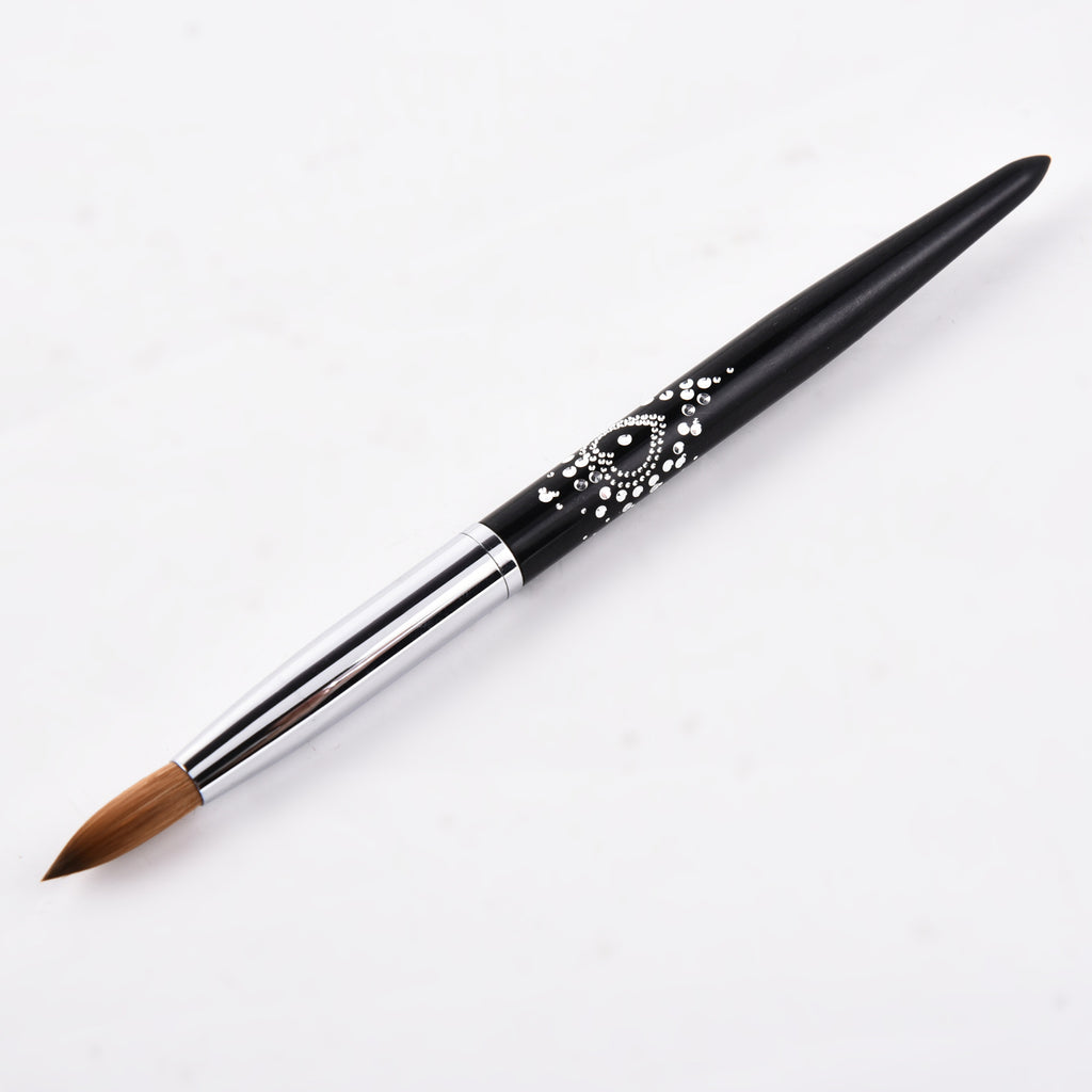 Multi-Specification Mink Hair Manicure Brush Flat Head Nail Polish Glue ted Phototherapy Pen