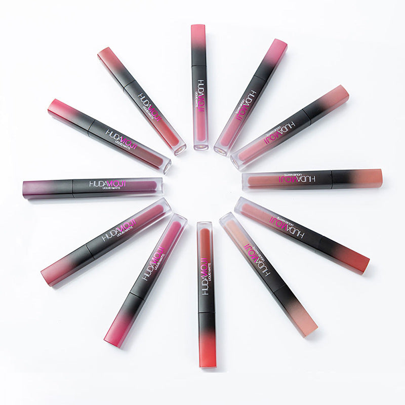HudaMoji New 12 Matte Lip Glaze Lip Makeup Set