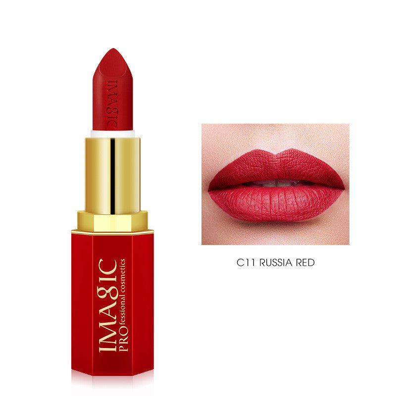 IMagic Red Tube Lipstick Series Matte Lip Balm Lasts Forever