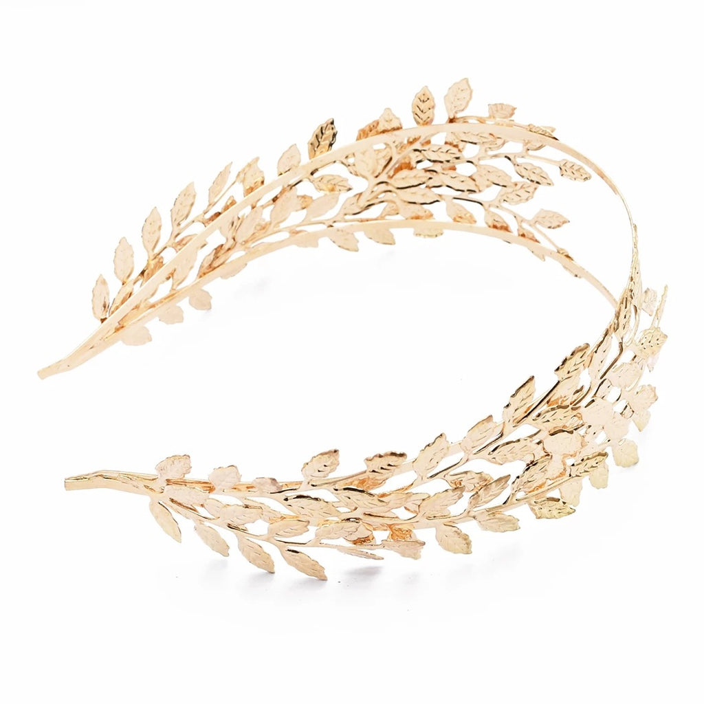 Double Leaf Alloy Headband